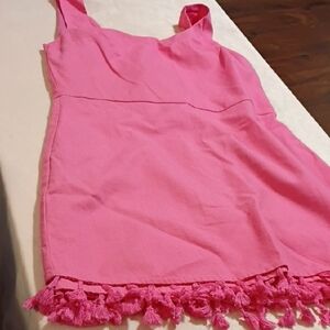 Pink Lily Vibrant Pink Dress
